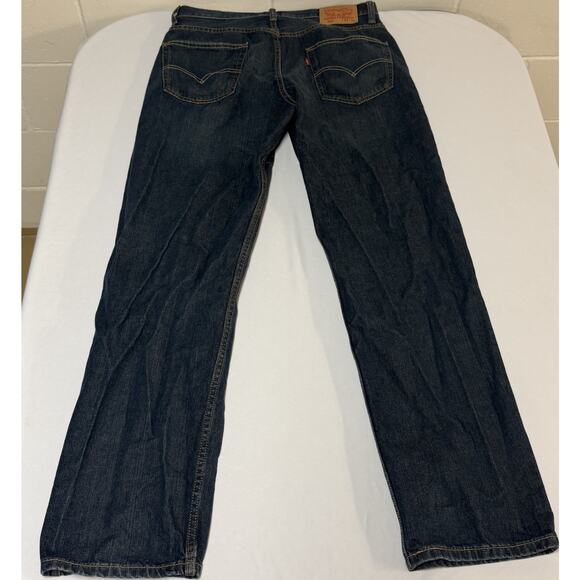 Levi's 550 Jeans Mens 34x34 Blue Relaxed Fit Dark Wash Denim - Picture 2 of 16